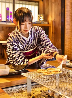 お煎餅焼き体験